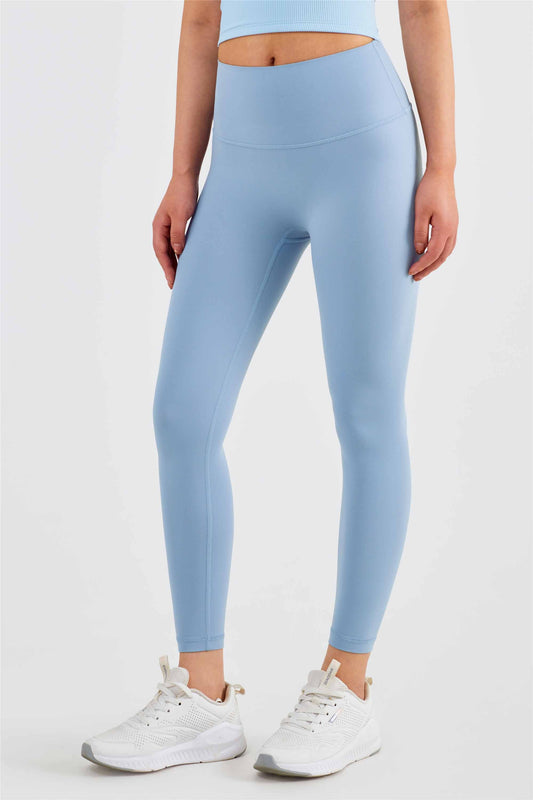 CK1525-Nuls Waist-hugging yoga pants Women's T-line anti-curl tights Peach Hip Lift Exercise pants