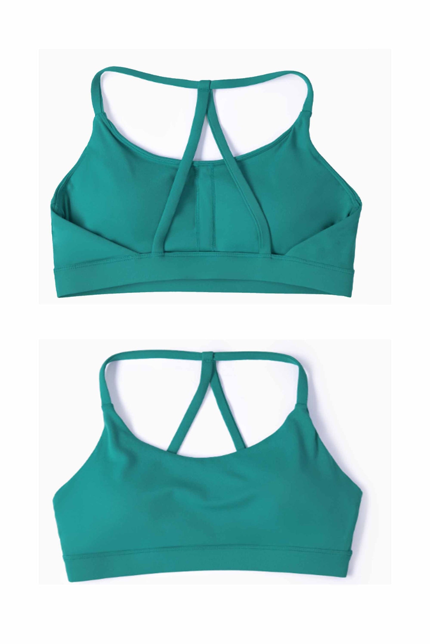 WX1411-NULS Nude halter-neck Yoga Bra Women's Triangular-back sports vest Push-up Sports underwear Yoga top