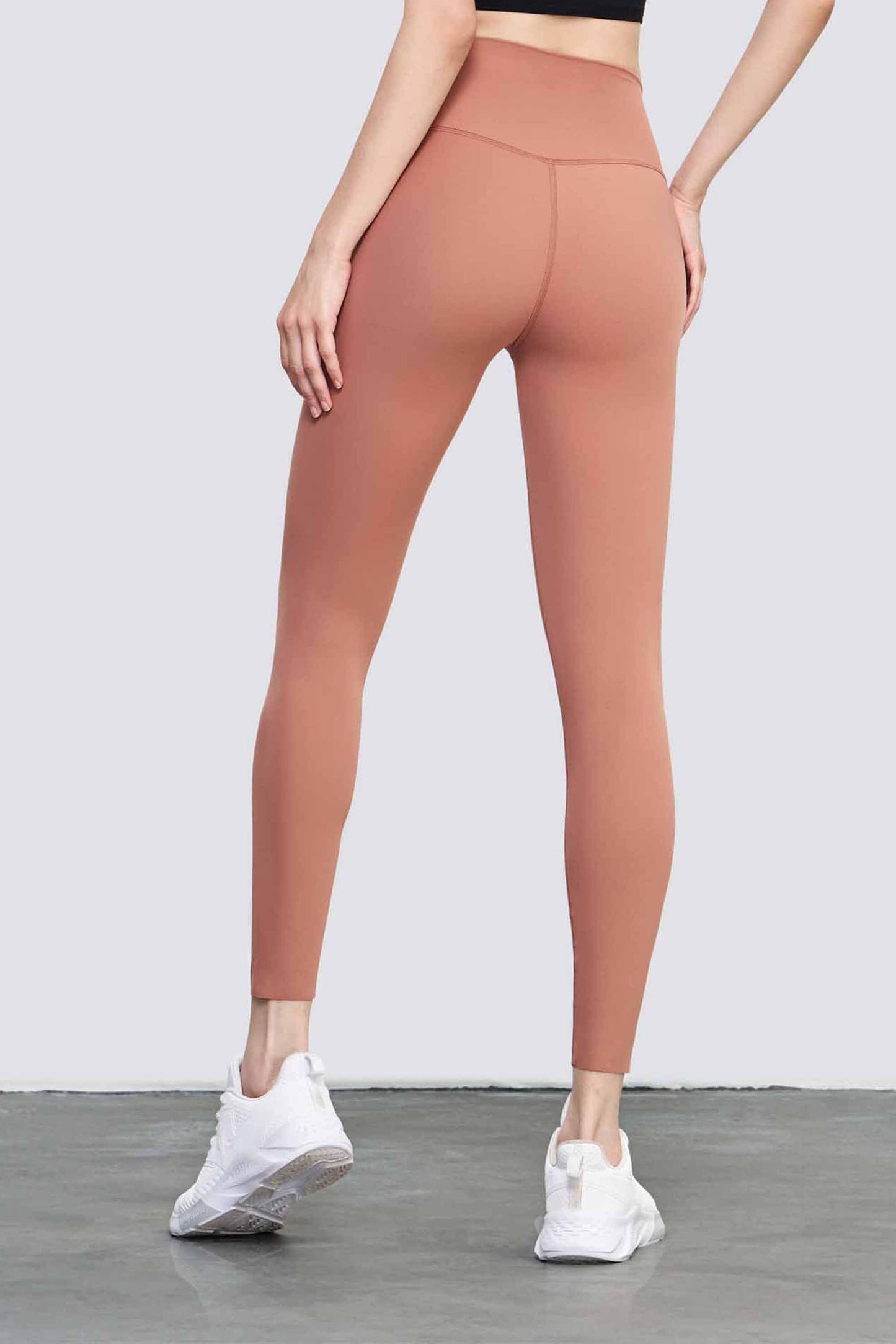 CK1507-Sizeless nude yoga pants for women with high waist and tummy control, peach-shaped buttocks, no T tight fitness pants