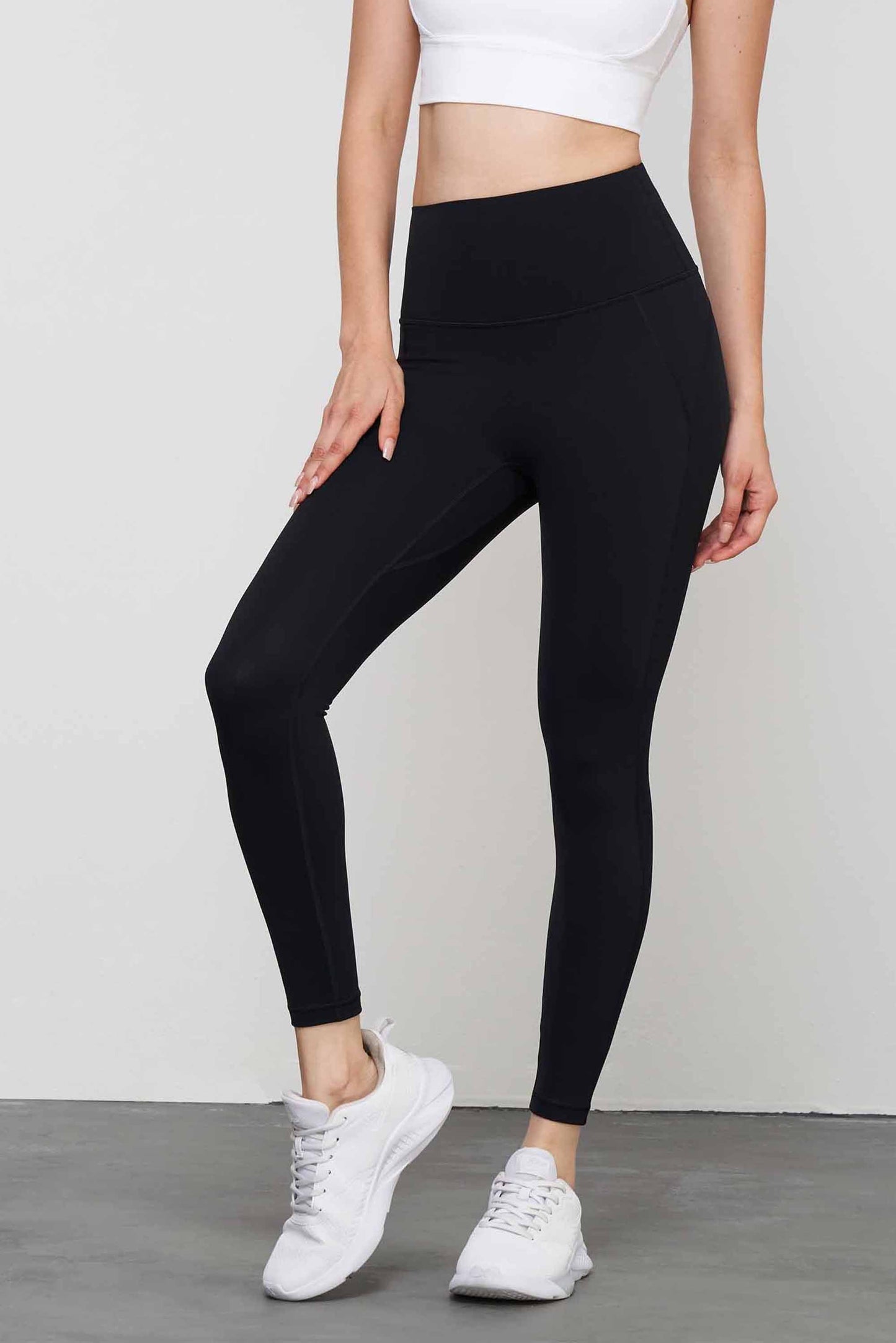 CK1532-Nuls Lycra no-wear underwear Anti-bacterial one-piece yoga pants Women's high-waisted hip lift bodyfit fitness pants