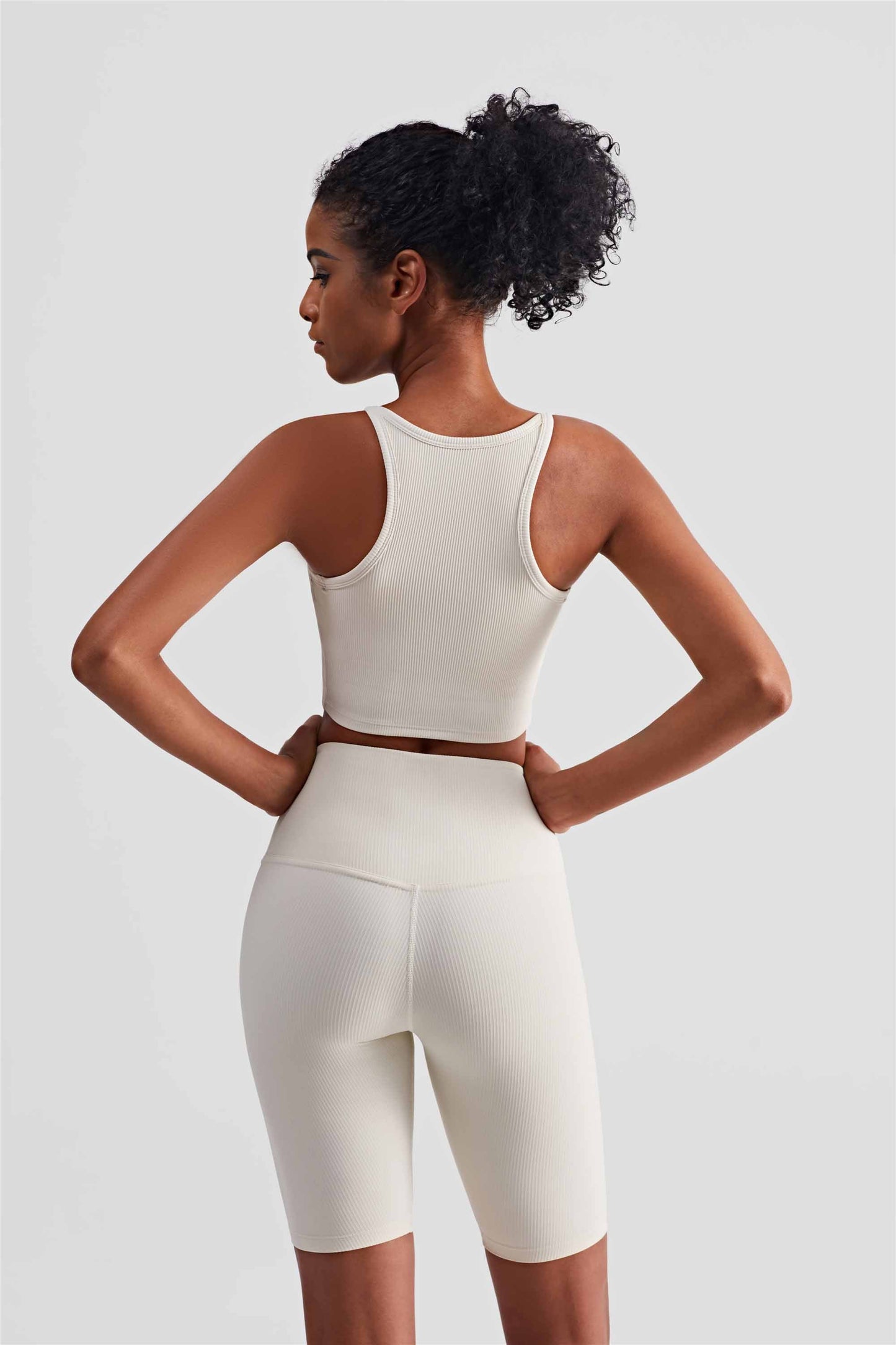 WX1407-FPS rib Europe and the United States anti-slip yoga bra women's summer slimming vest corset fitness beauty back sports underwear