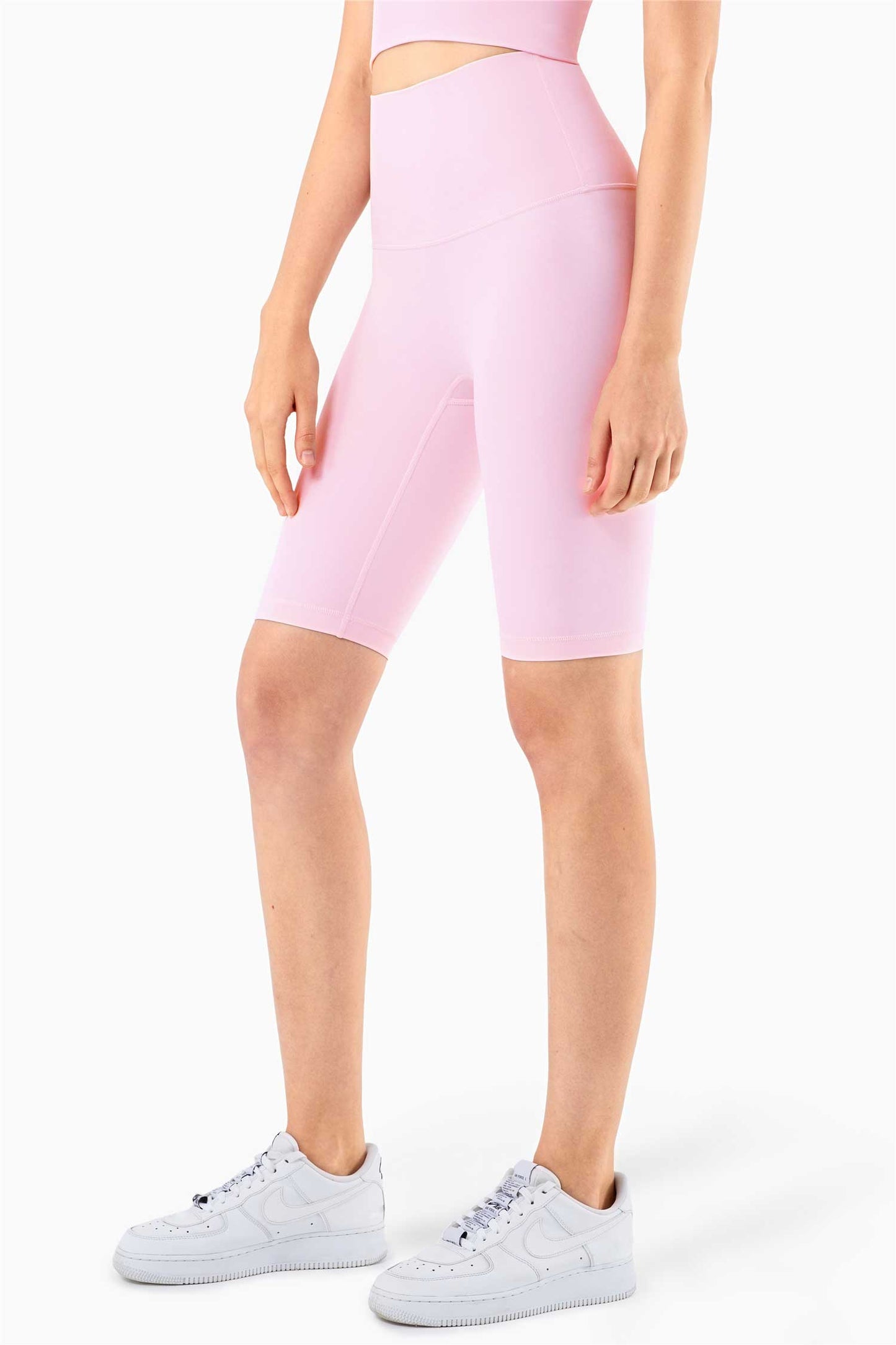 WK1260-ENULS Nude five point Yoga pants Women's Summer no T tight yoga dress High waist and hip lift fitness yoga shorts