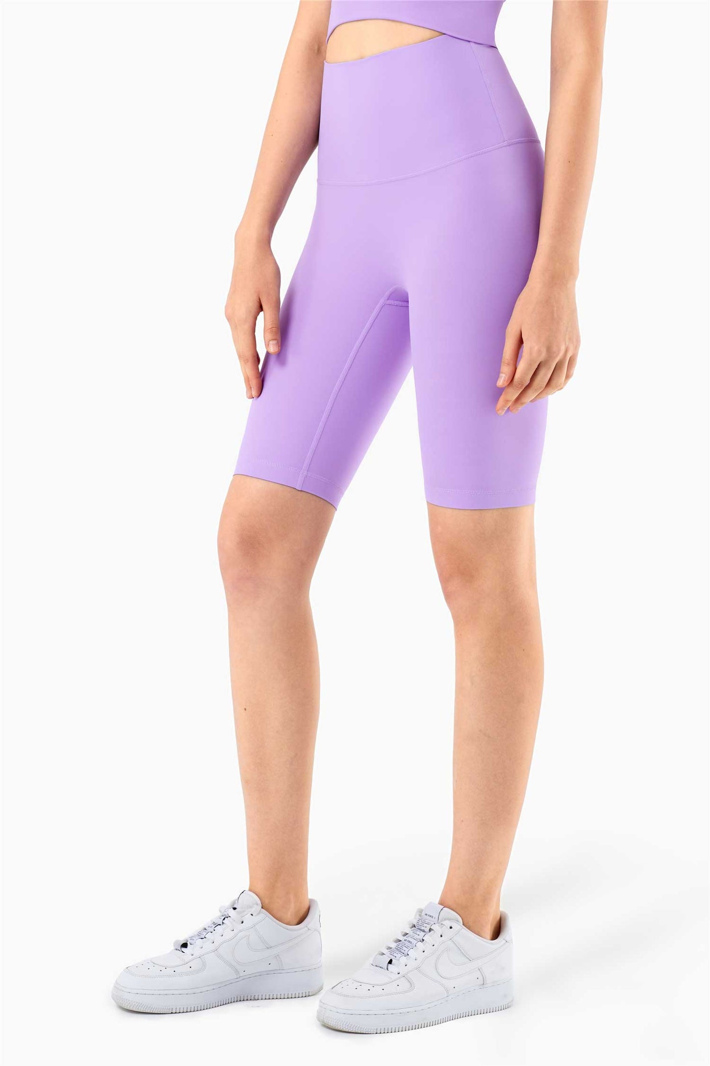 WK1260-ENULS Nude five point Yoga pants Women's Summer no T tight yoga dress High waist and hip lift fitness yoga shorts