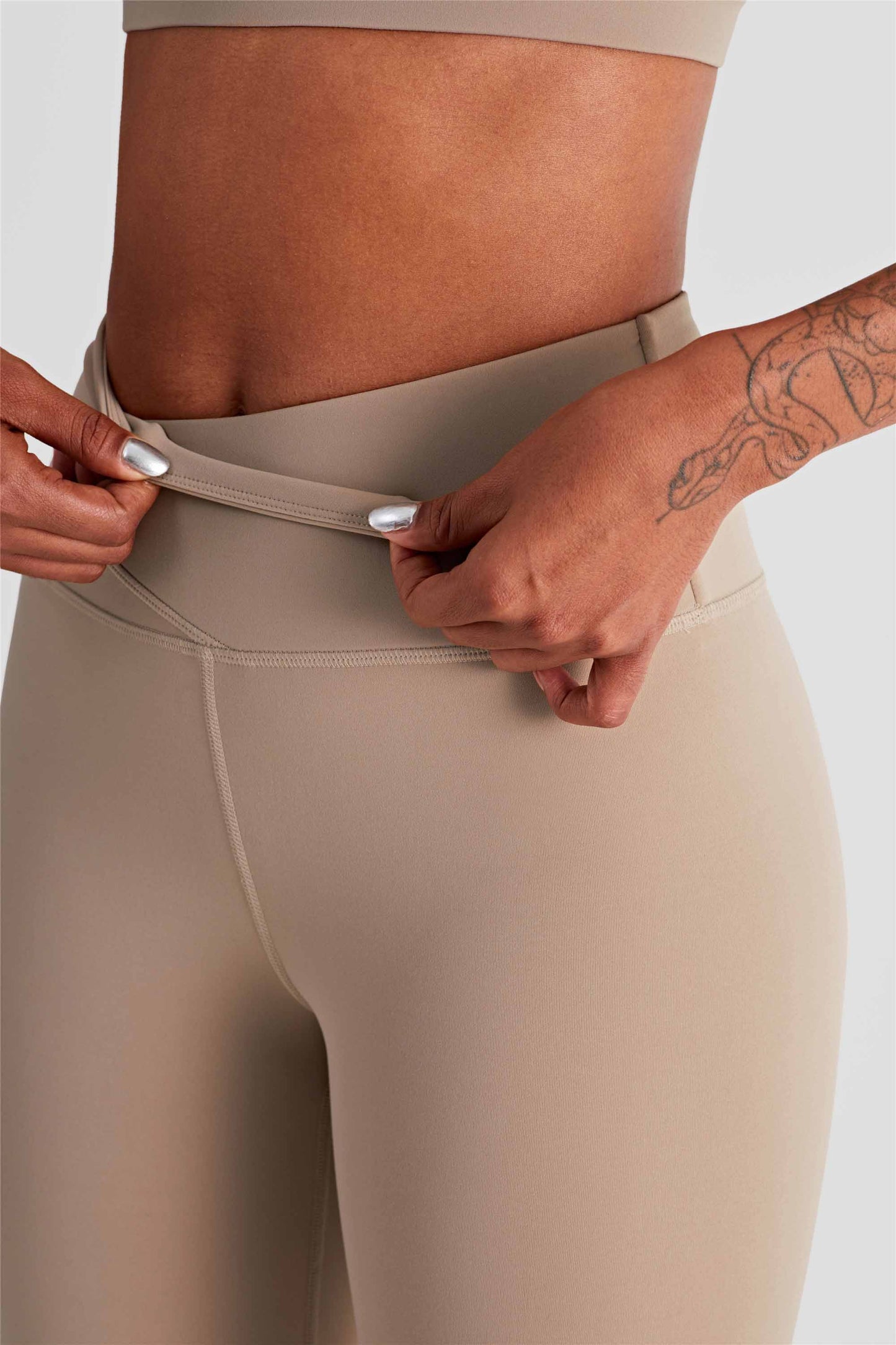 CK1413-LUX Naked seamless Yoga pants Women's double-layer abdominal compression high-waisted fitness pants Peach hip lift exercise tights