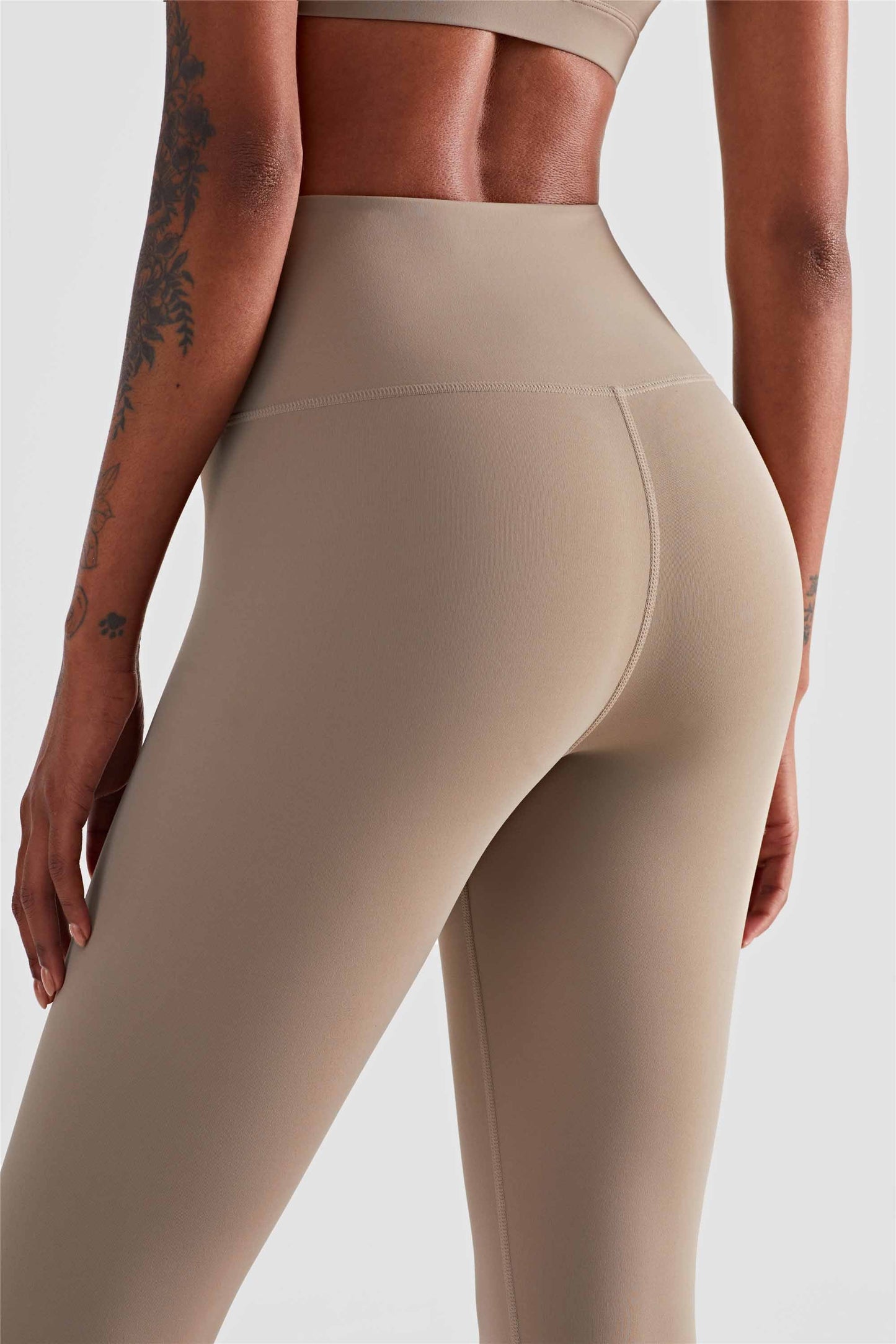 CK1413-LUX Naked seamless Yoga pants Women's double-layer abdominal compression high-waisted fitness pants Peach hip lift exercise tights