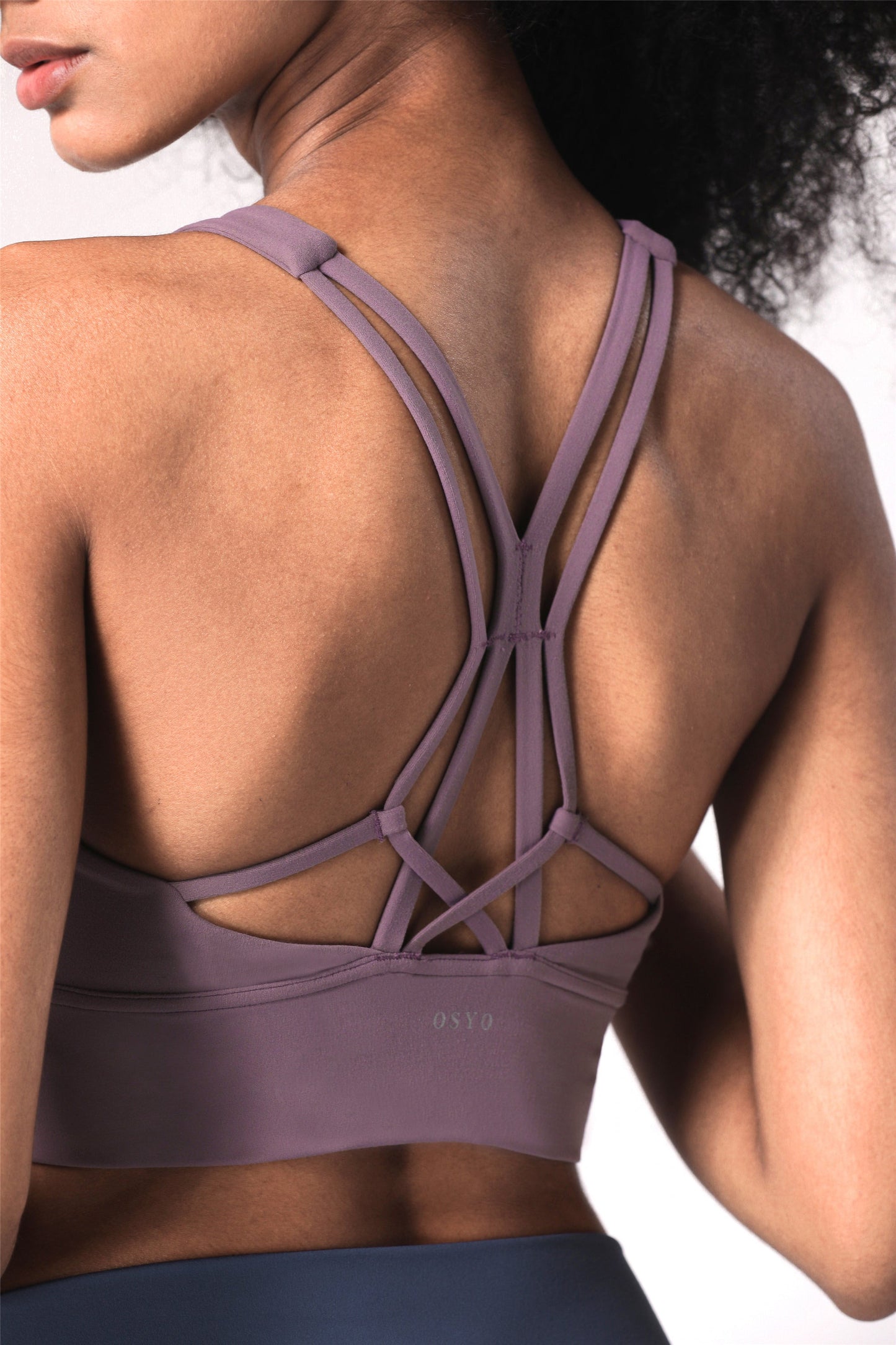 WX1232-NULS European and American nude yoga vest medium strength sports underwear Eiffel beautiful back high neck yoga fitness bra