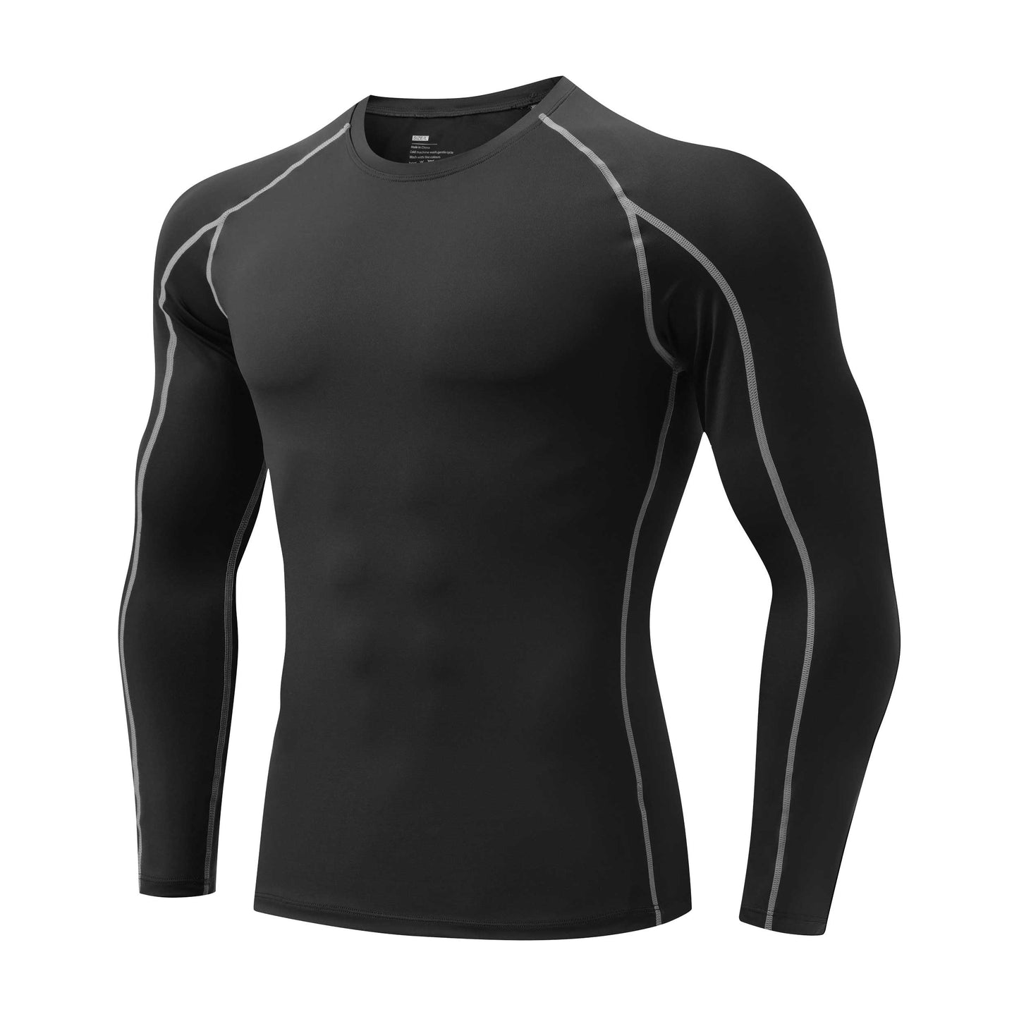 HRYTG1041-Spring men's running fitness long sleeve cross-border quick dry compression sports fitness clothing pro basketball training tights