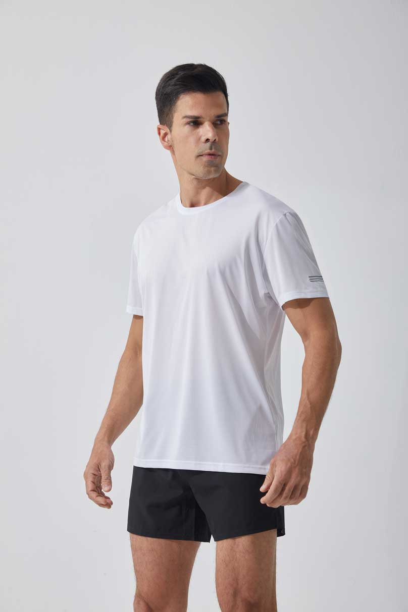 HRDT1004-Sports quick-drying T-shirt, outdoor running leisure short-sleeved cross-border loose fitness short-sleeved shirt.