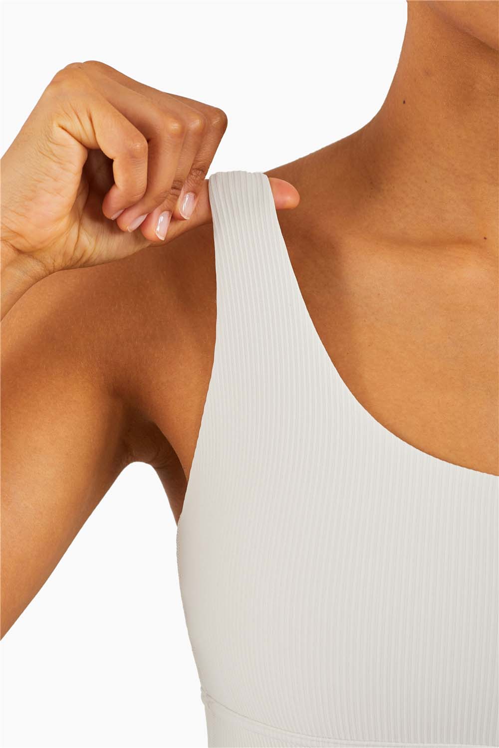 WX1285-FPS ribbed nude sports underwear Europe and the United States new sports halter vest type fitness training yoga bra women