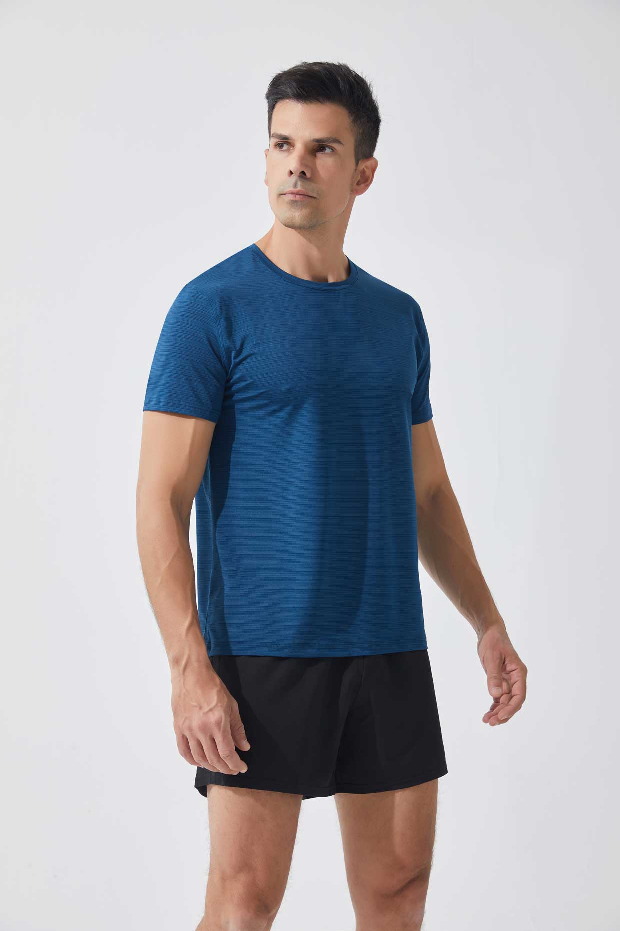 HRYTDT905-Summer large size sports short sleeve T-shirt men's round neck casual fitness breathable quick drying clothes cross-border outdoor running short sleeve