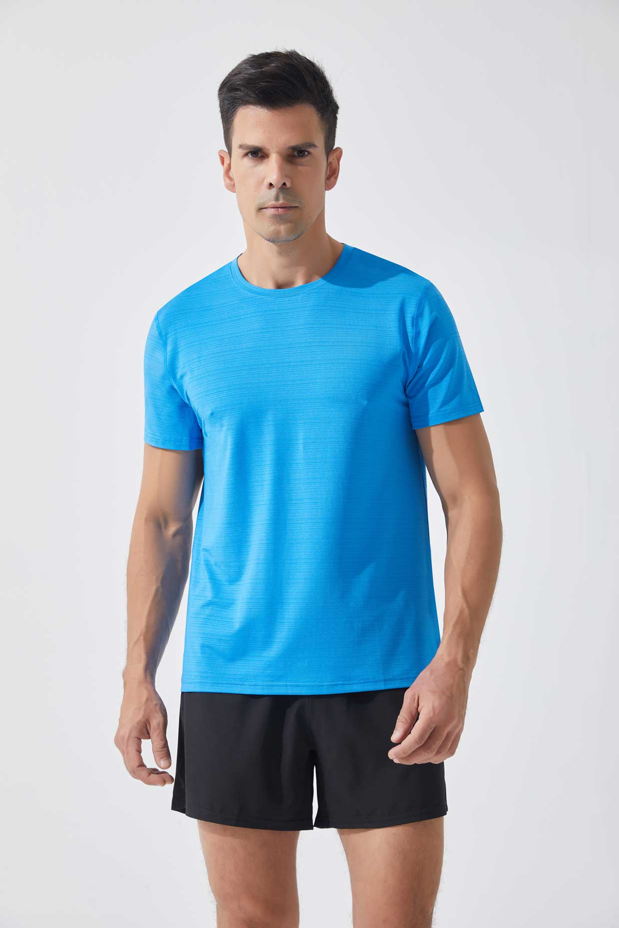 HRYTDT905-Summer large size sports short sleeve T-shirt men's round neck casual fitness breathable quick drying clothes cross-border outdoor running short sleeve