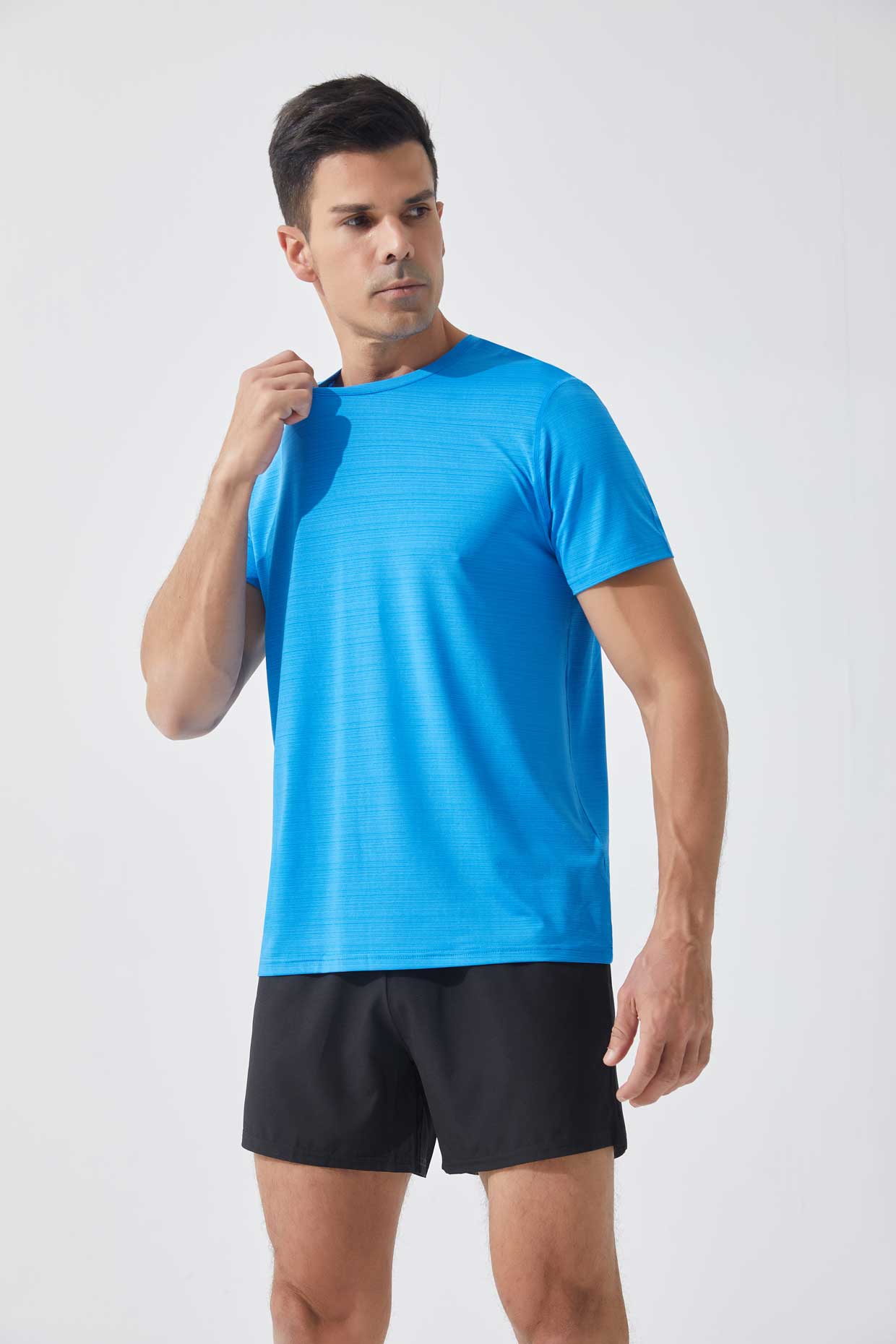 HRYTDT905-Summer large size sports short sleeve T-shirt men's round neck casual fitness breathable quick drying clothes cross-border outdoor running short sleeve