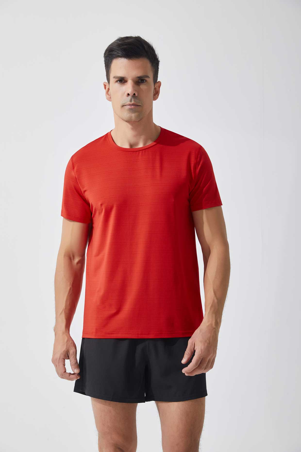 HRYTDT905-Summer large size sports short sleeve T-shirt men's round neck casual fitness breathable quick drying clothes cross-border outdoor running short sleeve