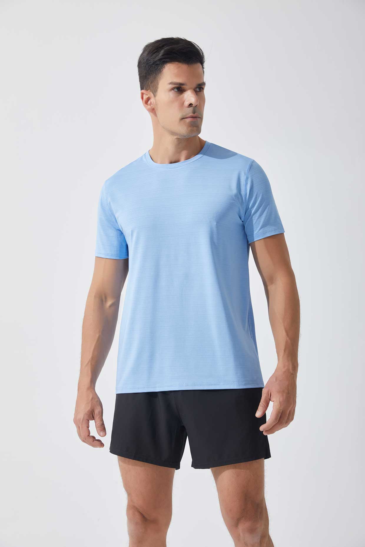 HRYTDT905-Summer large size sports short sleeve T-shirt men's round neck casual fitness breathable quick drying clothes cross-border outdoor running short sleeve