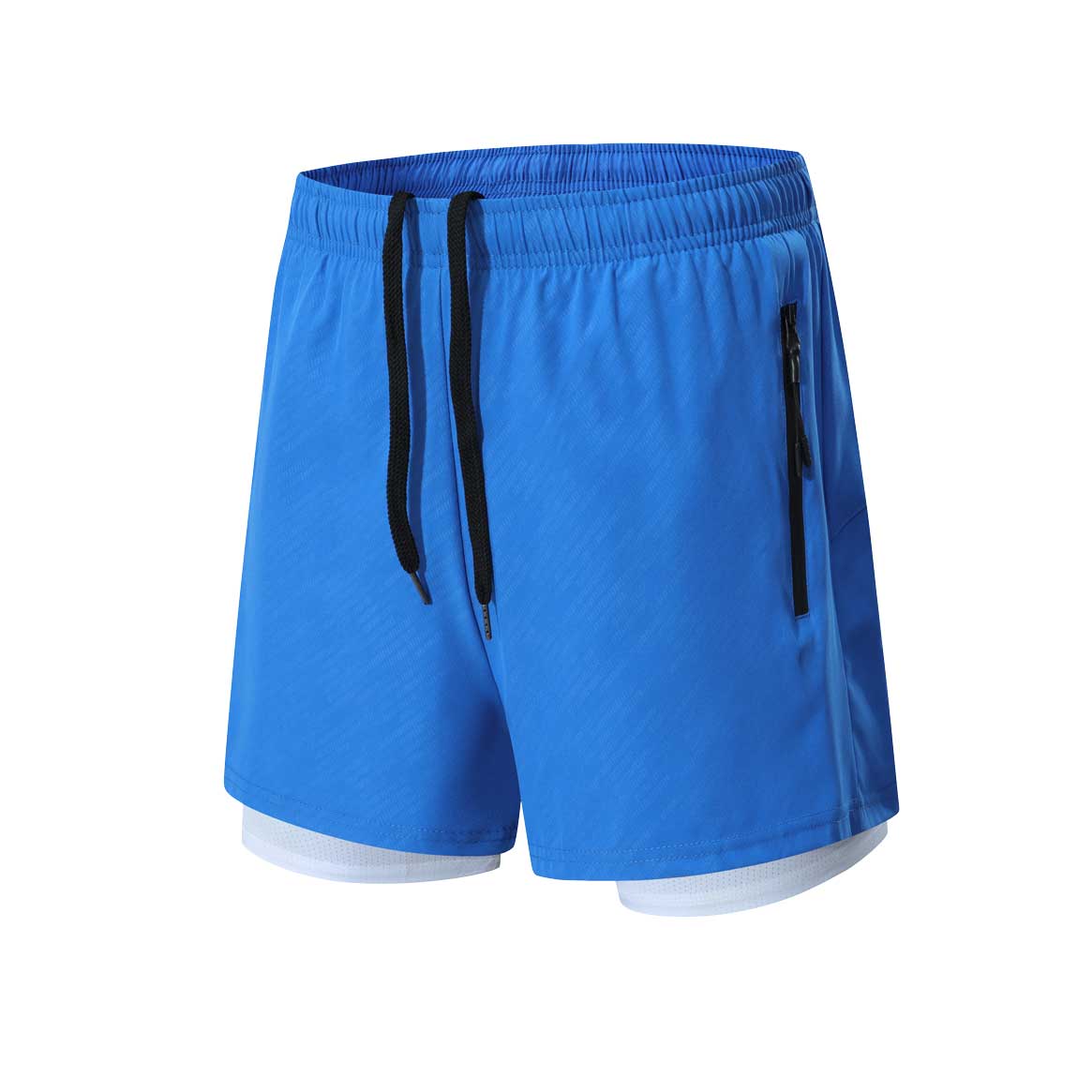 HRPB1008-Summer fitness shorts men's running training four-point pants, casual fitness plus size quick-drying double-layer sports shorts