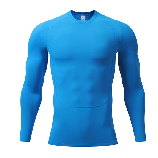 HRYT233002- Quick dry long sleeve tights basketball base shirt men's running fitness wear sports shirt