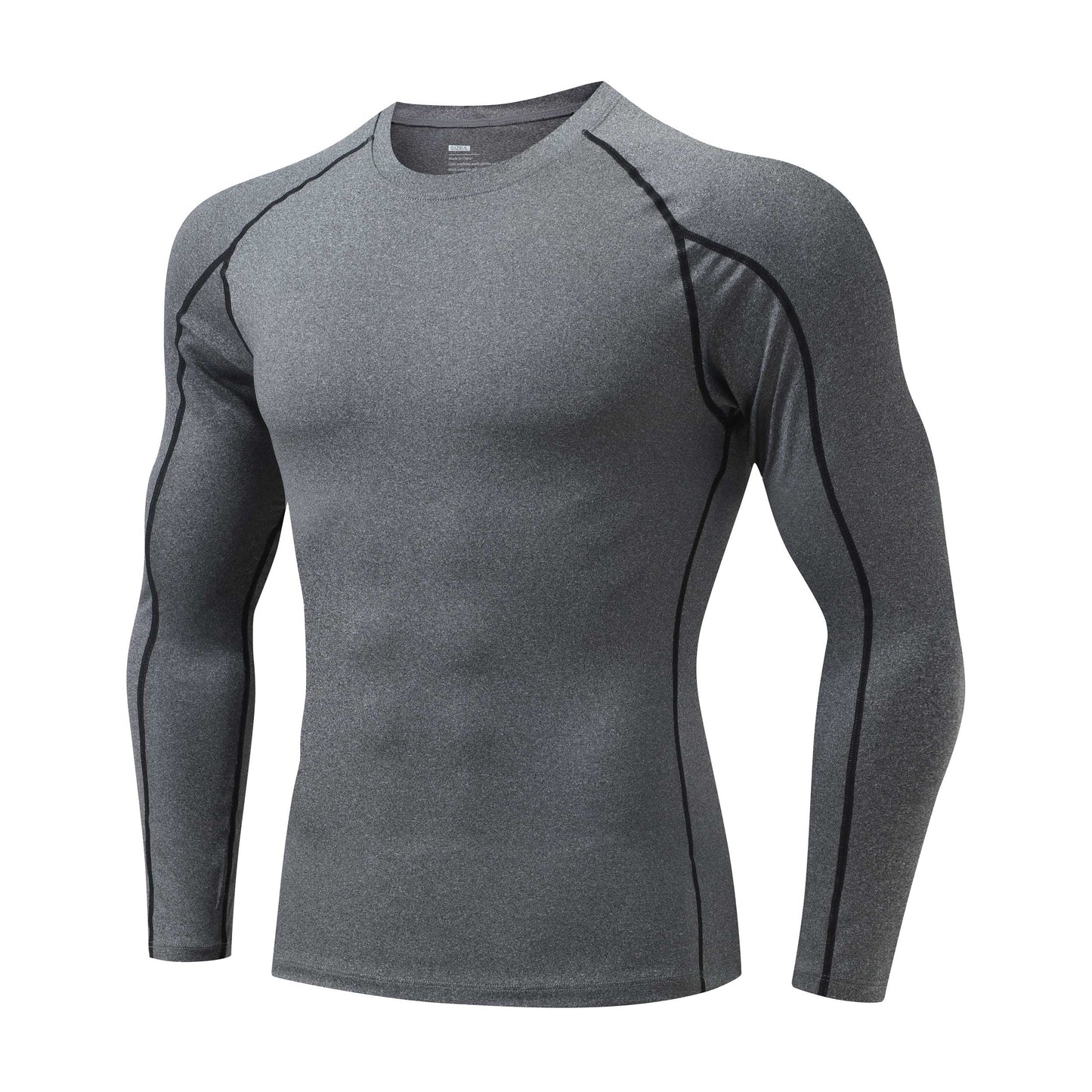 HRYTG1041-Spring men's running fitness long sleeve cross-border quick dry compression sports fitness clothing pro basketball training tights