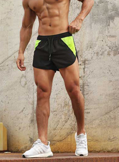 HRPB1006-Men's summer fitness shorts, new breathable loose marathon running shorts, quick-drying sports shorts