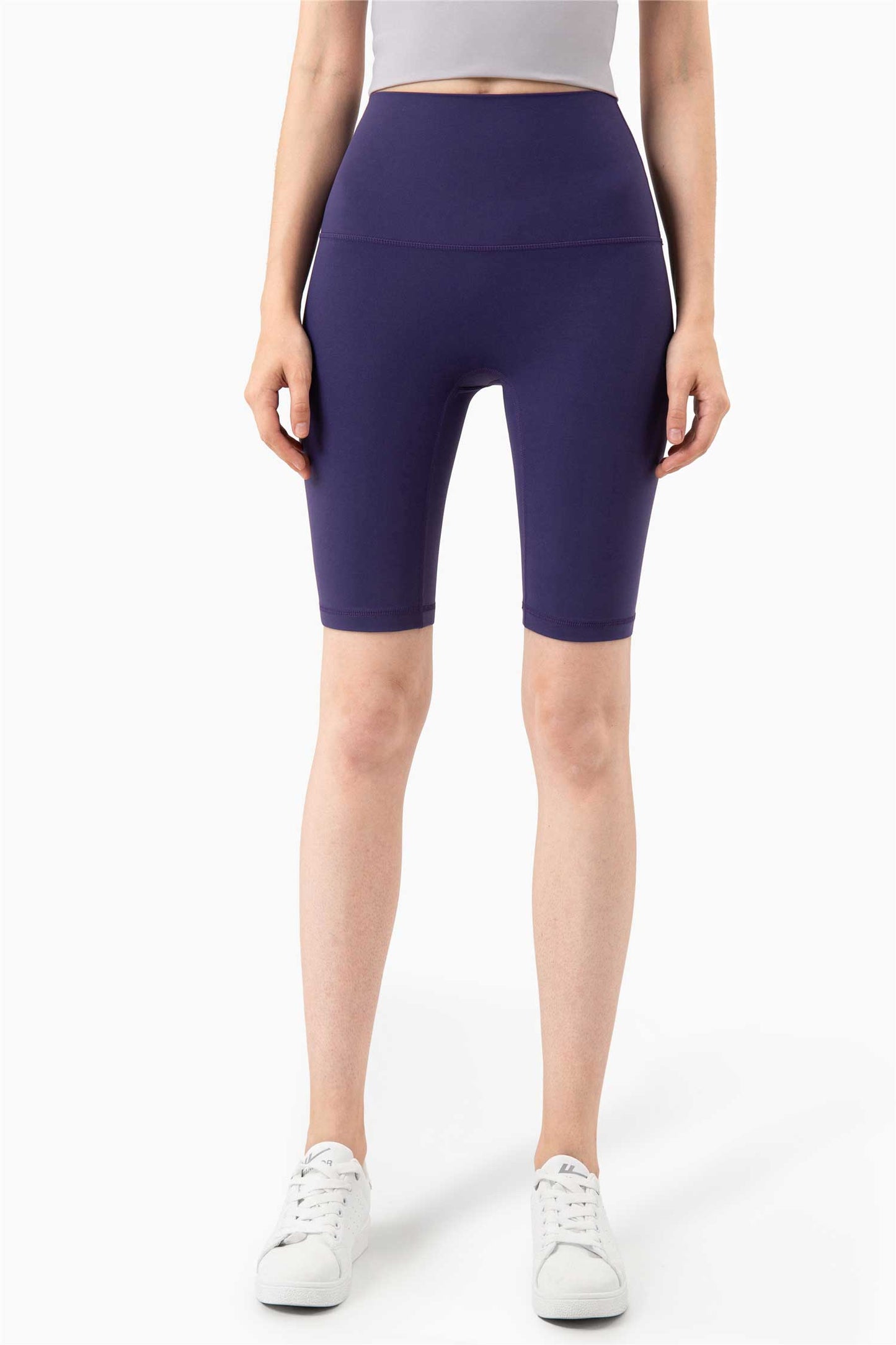 WK1260-ENULS Nude five point Yoga pants Women's Summer no T tight yoga dress High waist and hip lift fitness yoga shorts