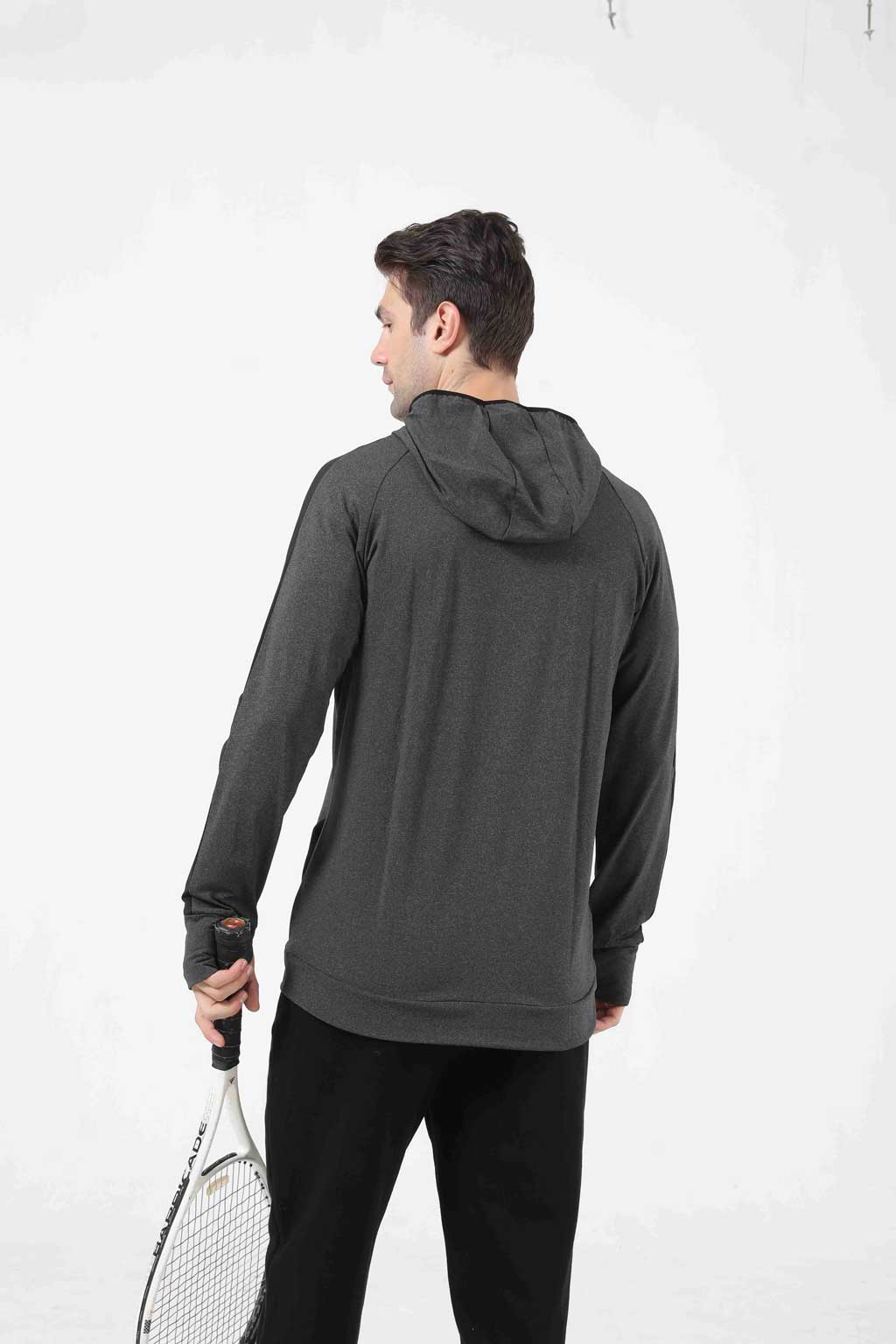 HRYT1001-Sports hoodie men's fall and winter hooded jumper fitness coat running casual long sleeves