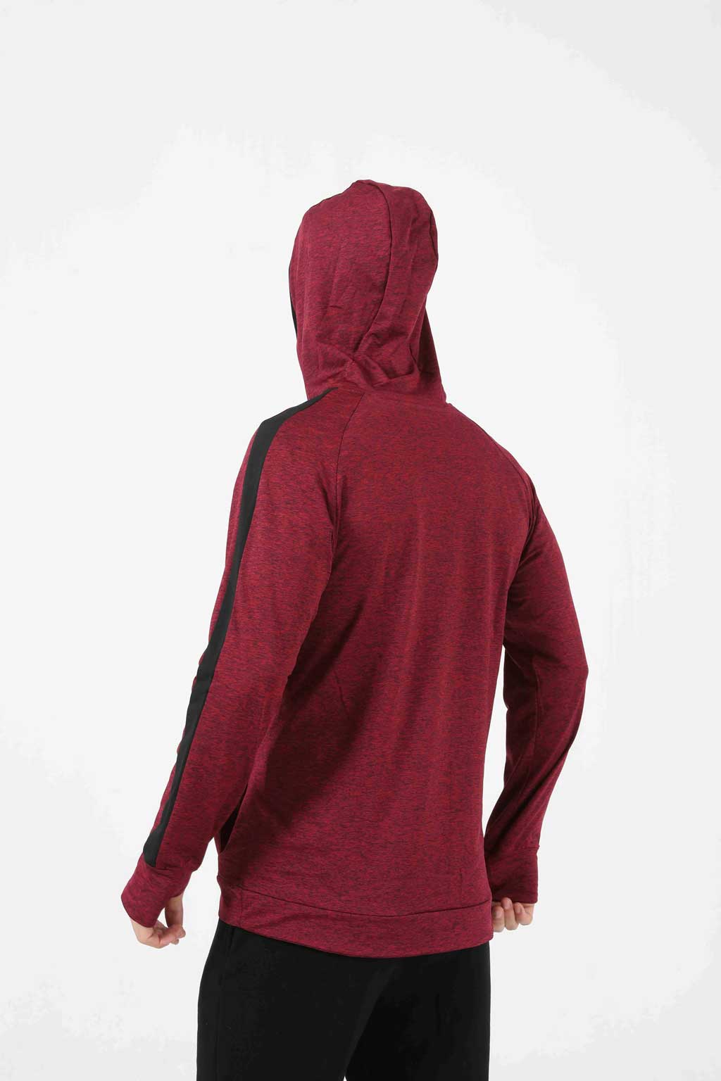 HRYT1001-Sports hoodie men's fall and winter hooded jumper fitness coat running casual long sleeves