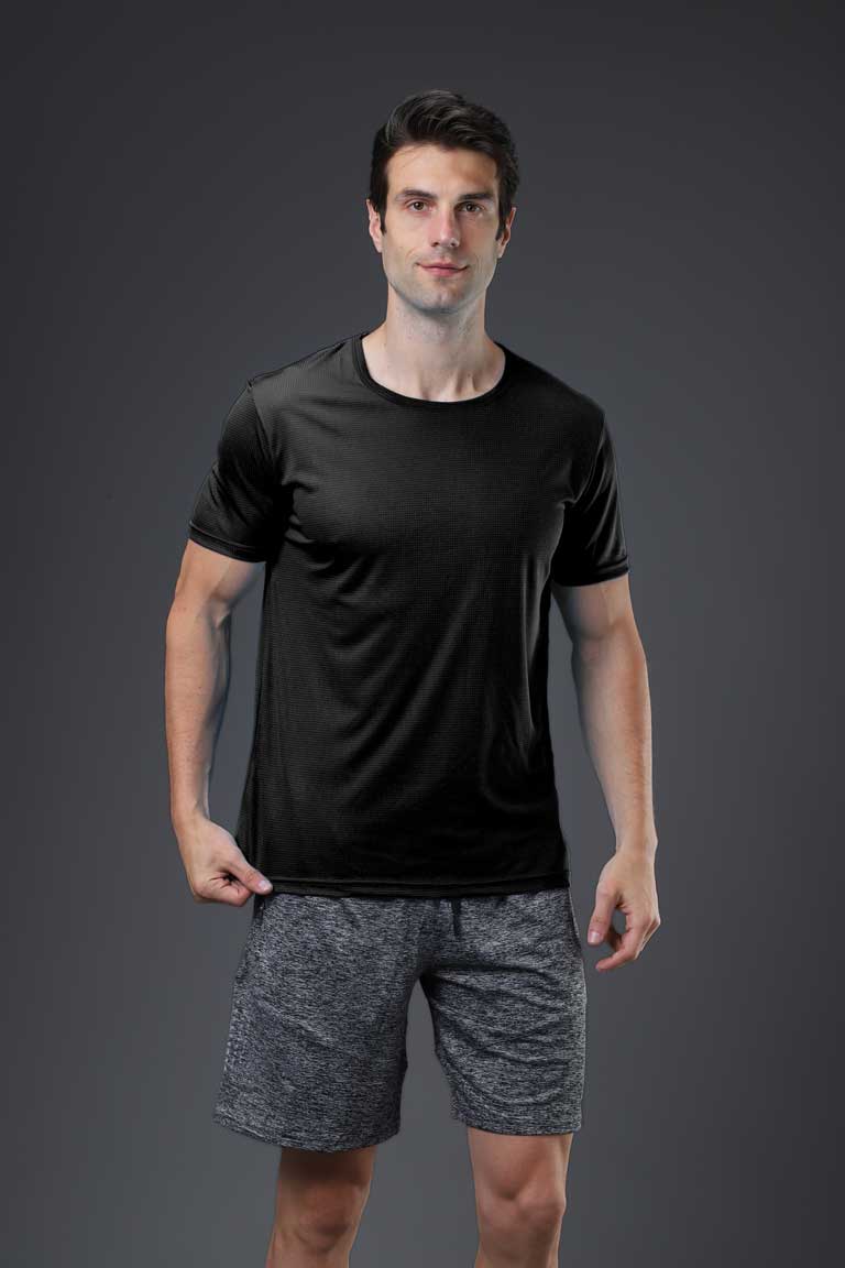 HRYTDT1003-Fitness Short Sleeve T-shirt Marathon Running Couple Sports Quick Drying Clothes