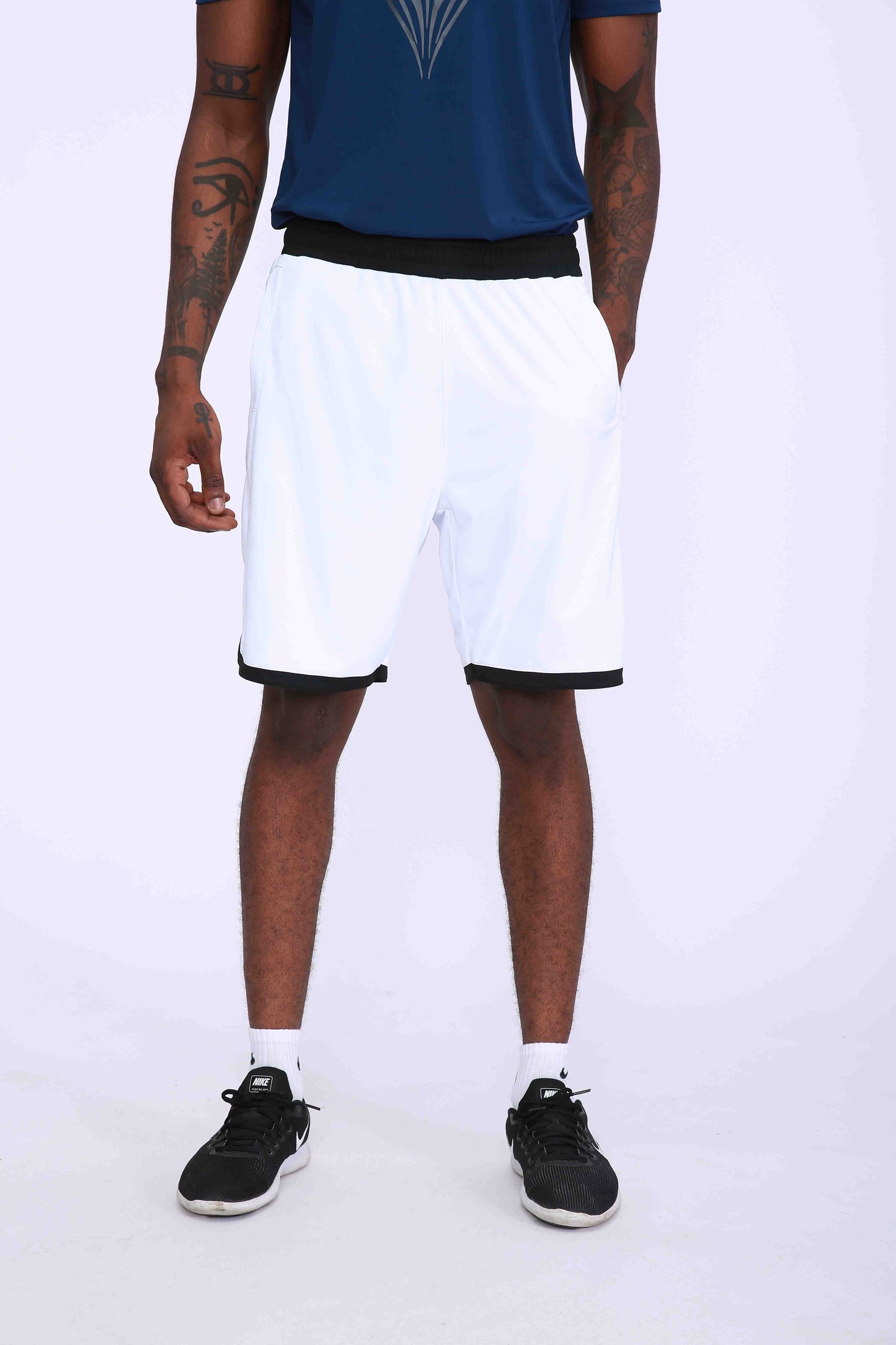 HRABW93#1-Sports shorts men's summer American quick drying breathable outdoor leisure running training split print fitness basketball pants