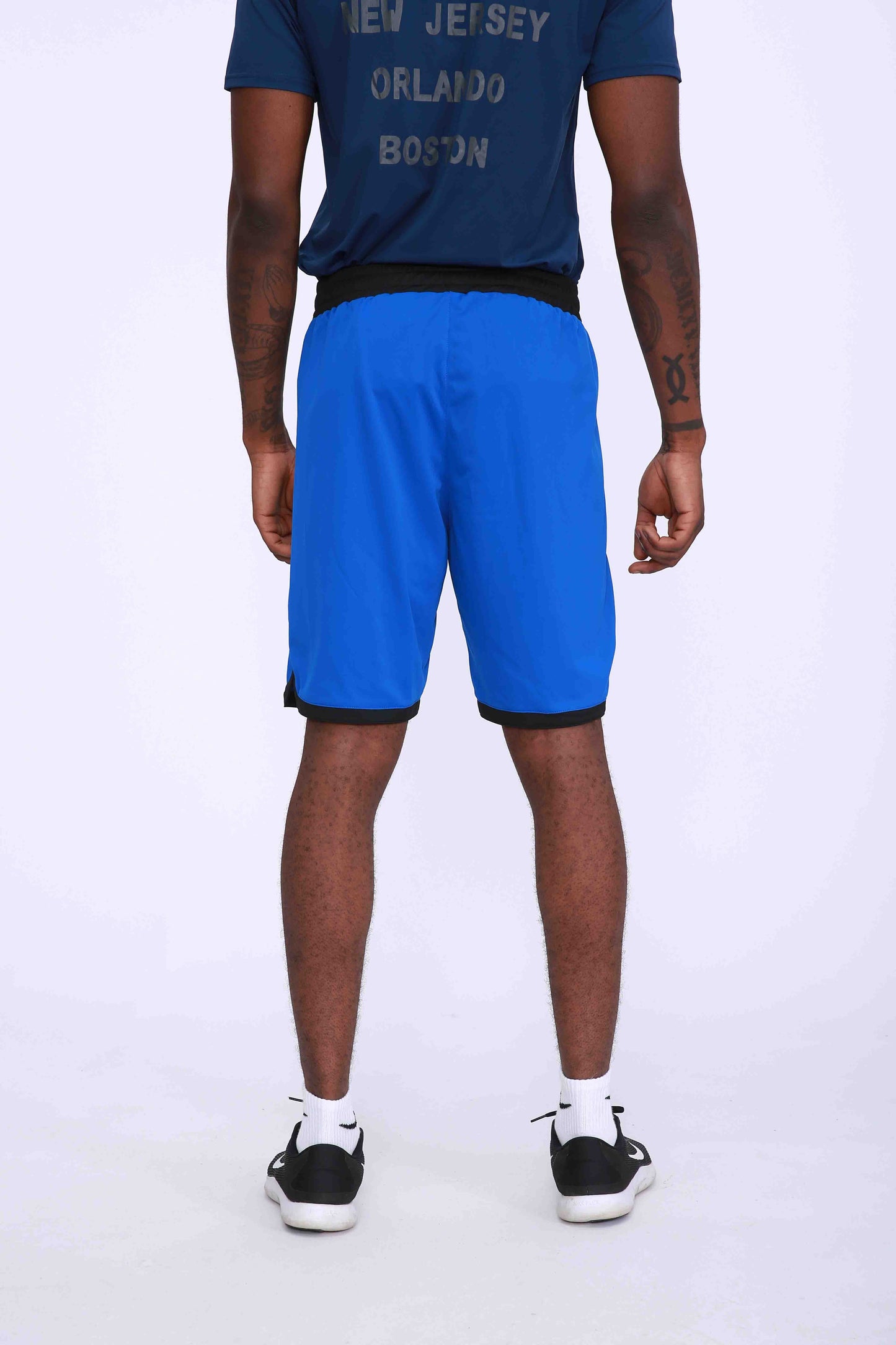 HRABW93#1-Sports shorts men's summer American quick drying breathable outdoor leisure running training split print fitness basketball pants