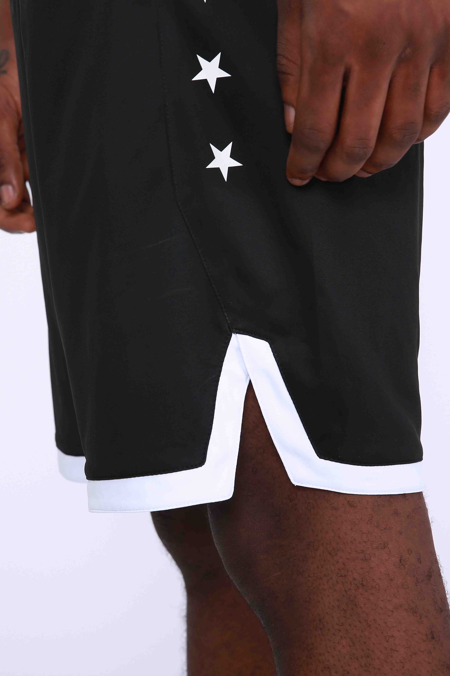 HRABW93#1-Sports shorts men's summer American quick drying breathable outdoor leisure running training split print fitness basketball pants