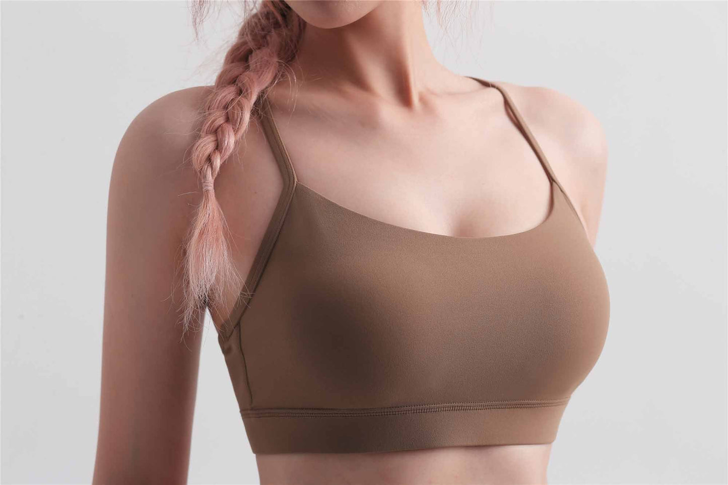 WX1467-Nuls Angel Eyes Cross Strap Yoga vest back Buckle Fitness bra Sports underwear women