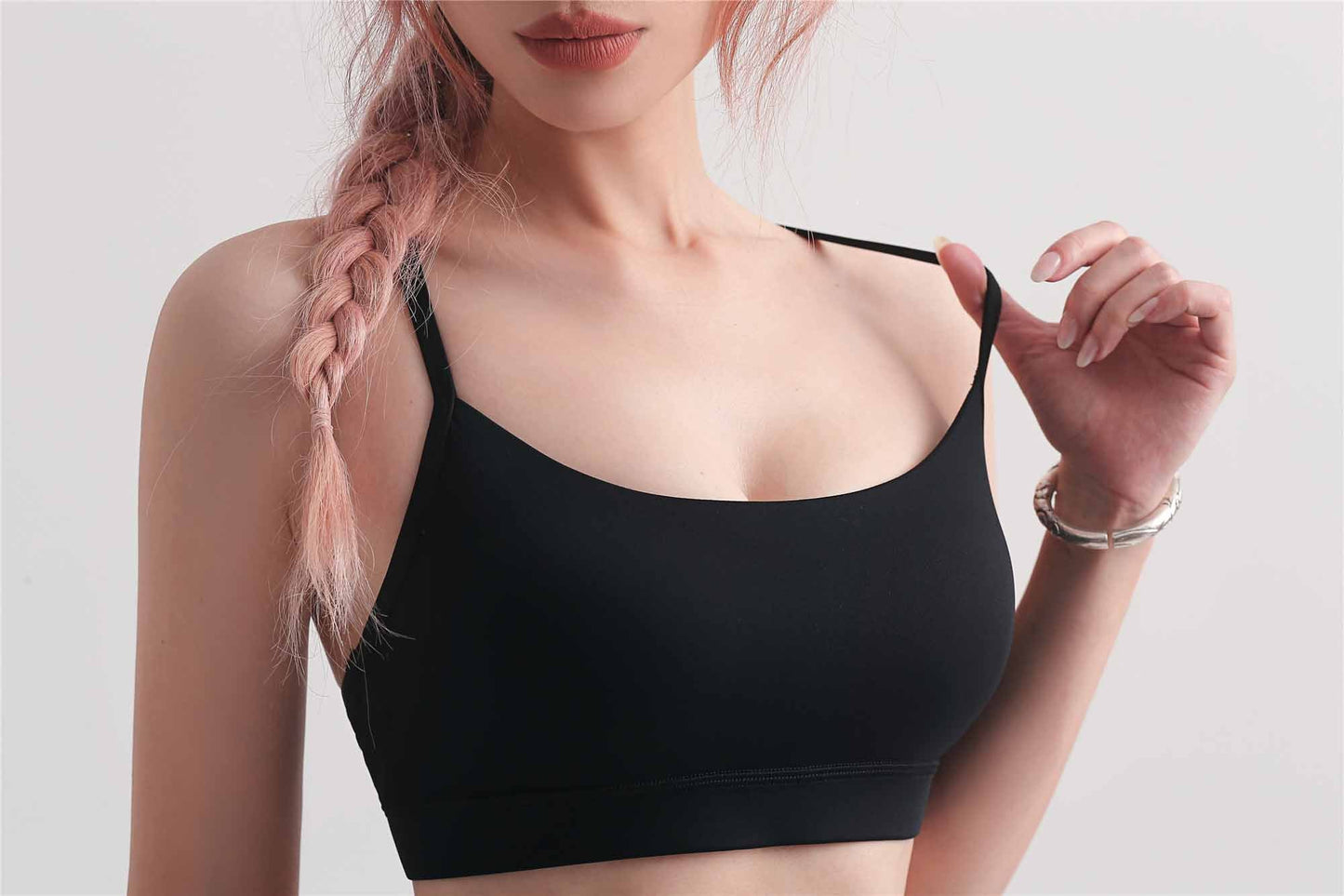 WX1467-Nuls Angel Eyes Cross Strap Yoga vest back Buckle Fitness bra Sports underwear women