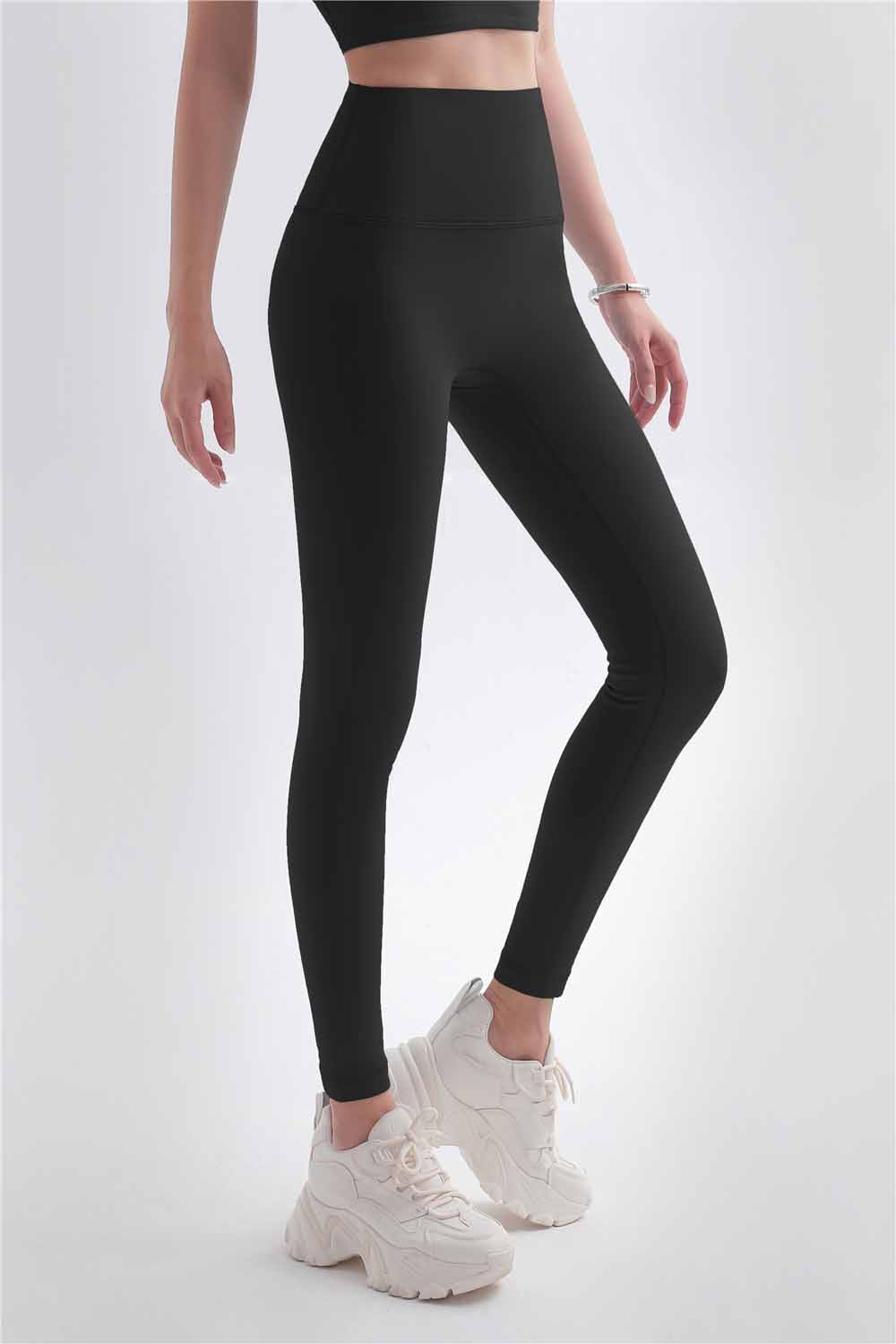 CK1476-Warm shell Autumn and winter plus fleece thickened peach butt lift fitness pants without embarrassment yoga pants original running leggings