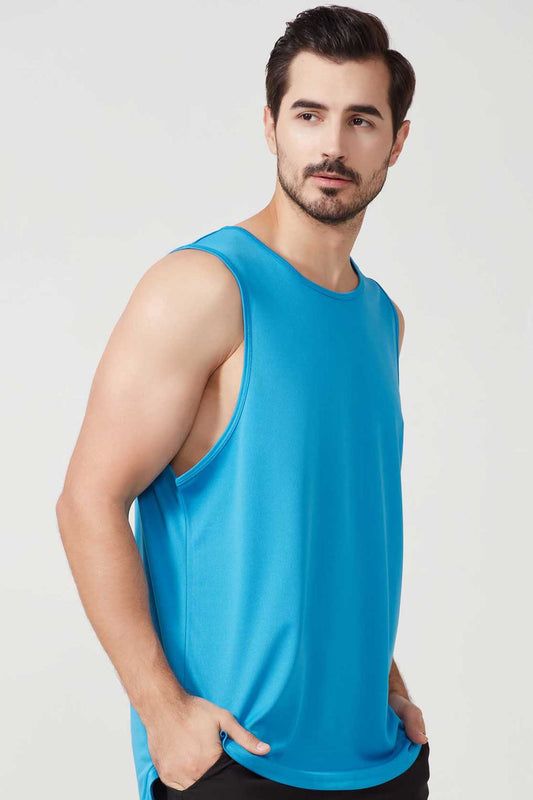 HR2210003-Men's loose summer sports vest, plus size basketball training vest, quick-drying fitness vest