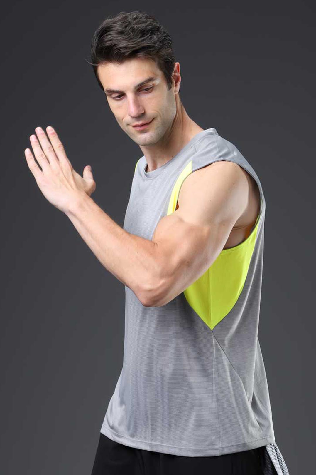 HRD10012- Running quick-drying vest men's sports track and field cross-country training lightweight wind tunnel vest mesh hole racing vest