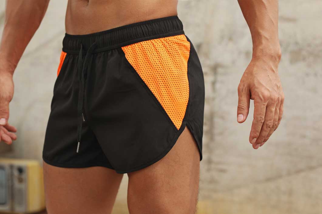 HRPB1006-Men's summer fitness shorts, new breathable loose marathon running shorts, quick-drying sports shorts