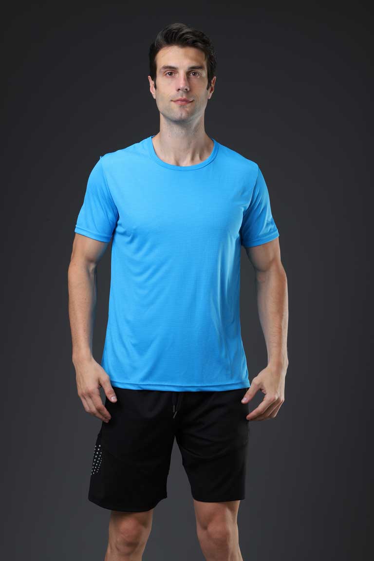 HRYTDT1003-Fitness Short Sleeve T-shirt Marathon Running Couple Sports Quick Drying Clothes