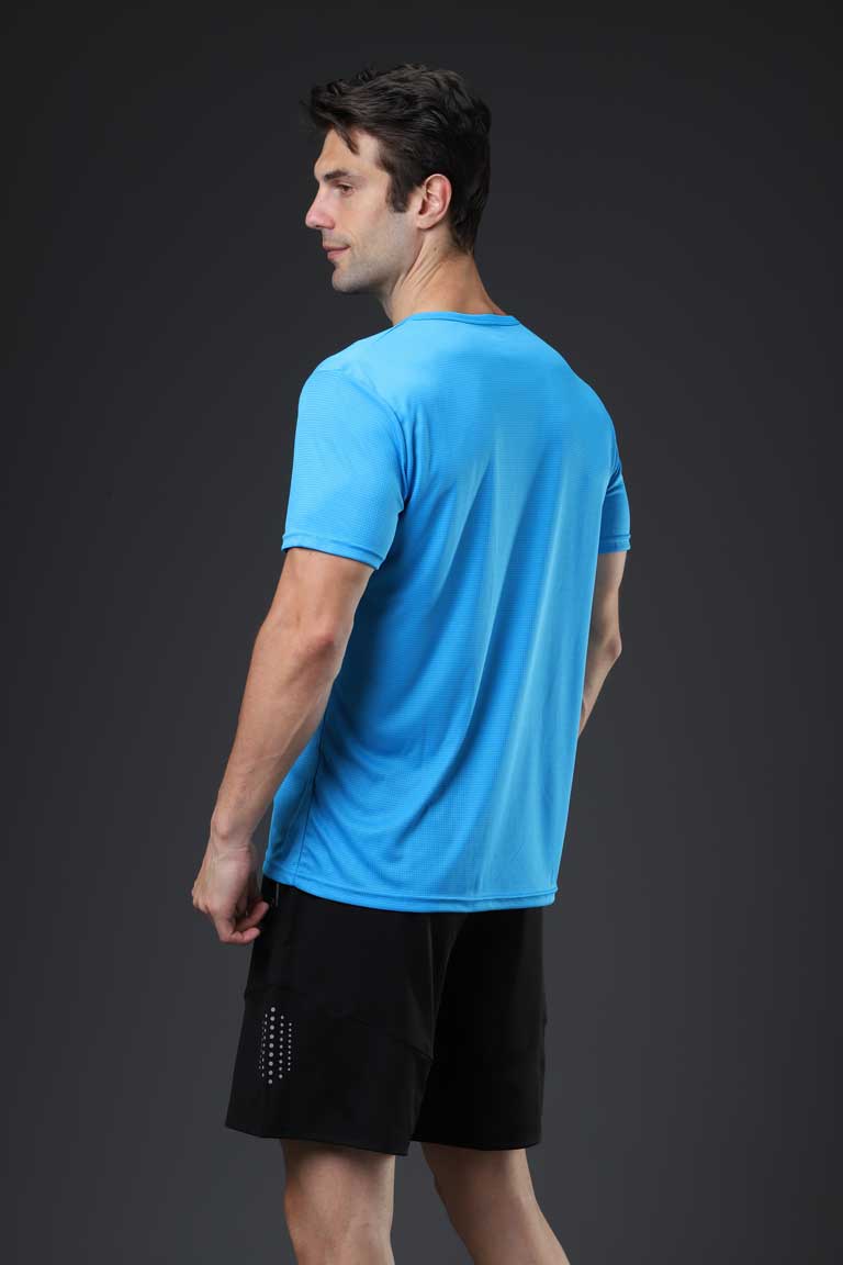 HRYTDT1003-Fitness Short Sleeve T-shirt Marathon Running Couple Sports Quick Drying Clothes