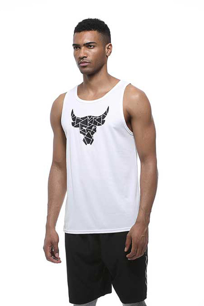 HRABW01#2-Men's sports vest plus size loose basketball training sports quick drying running fitness vest men's vest