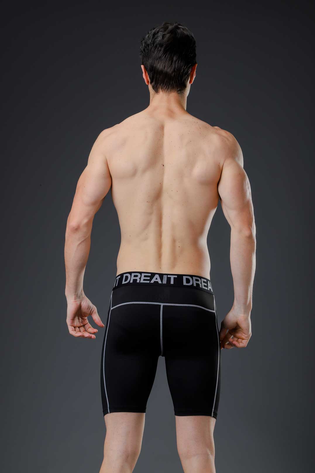 HRG1012-Men's tight-fitting sports shorts, cross-border running fitness shorts, basketball base layer training quick-drying compression pants