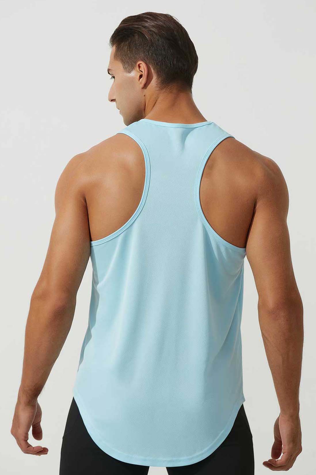 HR2210004-Men's loose summer sports vest, plus size basketball training vest, quick-drying fitness vest