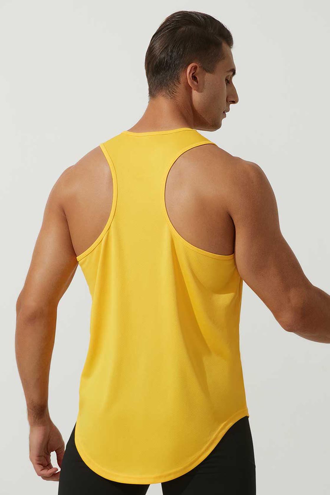 HR2210004-Men's loose summer sports vest, plus size basketball training vest, quick-drying fitness vest