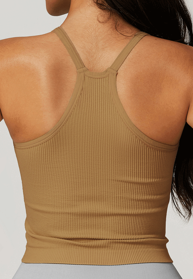 HR6870-Anti-shock threaded tight seamless yoga vest quick-drying sports high-intensity running beauty back fitness clothing